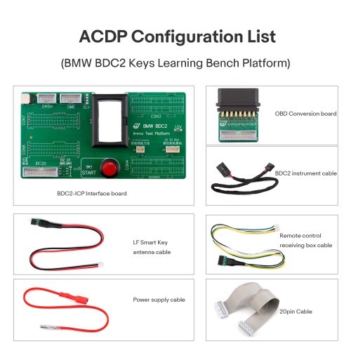 Yanhua ACDP BMW BDC2 Key Learning Bench Platform With AKL License A504 Support BMW G Series BDC2 All Keys Lost Work With Module38