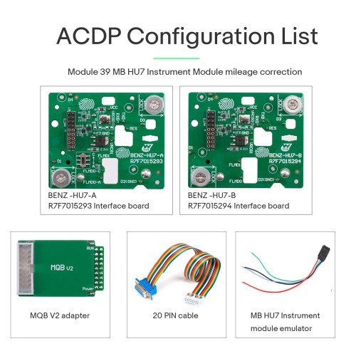 Yanhua ACDP Module 39 MB HU7 Instrument Module Mileage Correction with License A105 for Mercedes A167 A213 A247 with Chip R7F7015923/R7F7015924