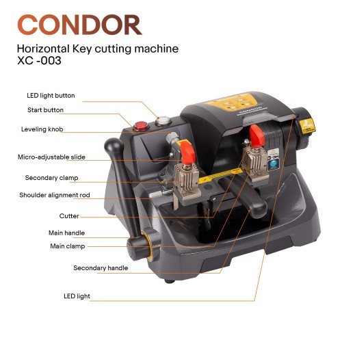 Xhorse Condor XC-003 Mechanical Key Cutting Machine Update Version of XC-009