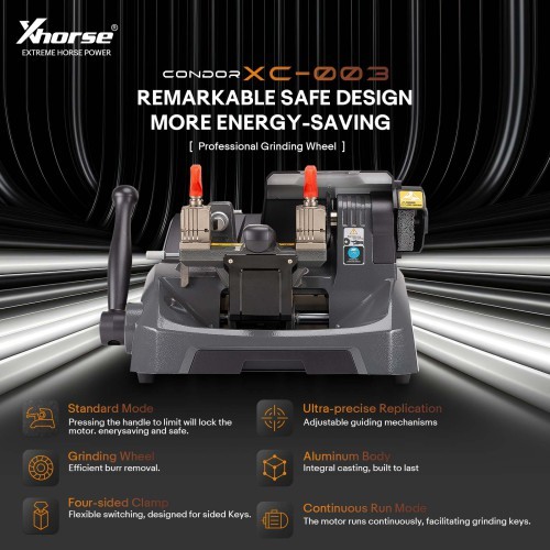 Xhorse Condor XC-003 Mechanical Key Cutting Machine Update Version of XC-009
