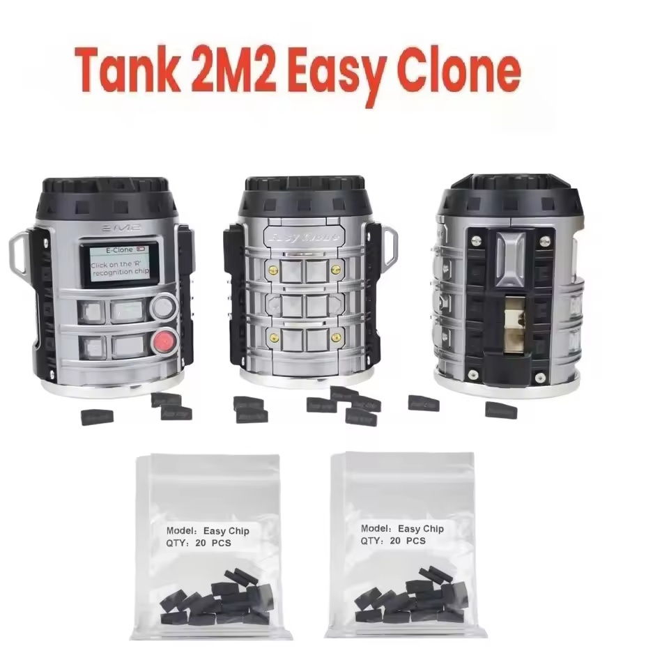 2025 New 2M2 TANK Easy Clone Super Transponder program can Clone Chip Generation Superchip Copying ID46 ID4D ID8A ID47 ID5C ID8E