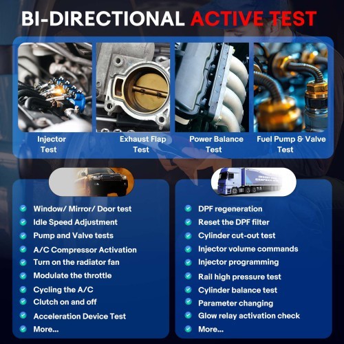 LAUNCH X431 PRO3S+ SmartLink HD for Diesel & Gasoline 12V/24V Bi-Directional Scan Tool Support ECU Coding CANFD DOIP J2534 Programming