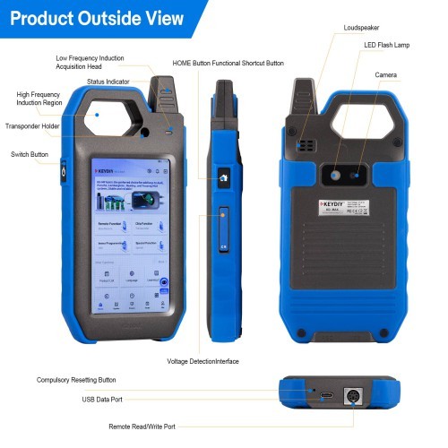KEYDIY KD-MAX KDMAX Key Tool & Remote Generator Supports Frequency Checking/ Remote Generating/ Remote Clone/ Chip Recognition/ Car Key Unlock etc.