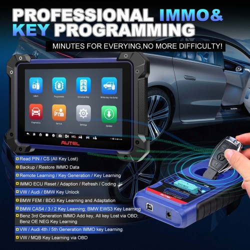 2025 Autel MaxiIM IM608 PRO II (Autel IM608 II) Full Kit with JVCI+ Plus IMKPA Accessories Get Free G-Box3 APB112
