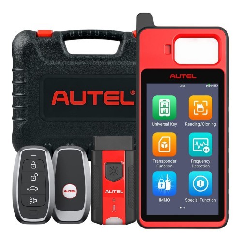 Newest Autel MaxiIM KM100 KM100E Auto Key IMMO Universal Key Generator Kit with V200 Adapter Lifetime Free Update Online