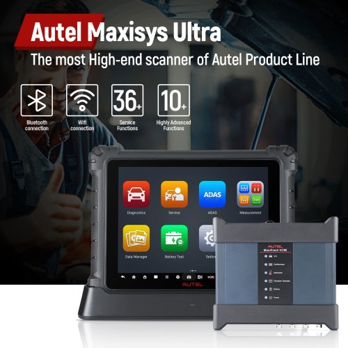 2025 Autel Maxisys Ultra Full Systems Diagnostics Tool Plus EV Diagnostics Upgrade Kit EVDiag Box & Adapters for Battery Pack Diagnostics