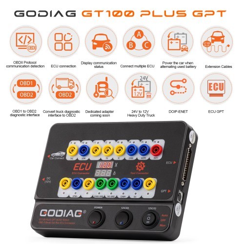 GODIAG GT100 PLUS GPT AUTO TOOL with GODIAG BMW CAS1/CAS2 Mech-Key Test Platform and CAS2 CAS3 SER Semi Smart Test Platform