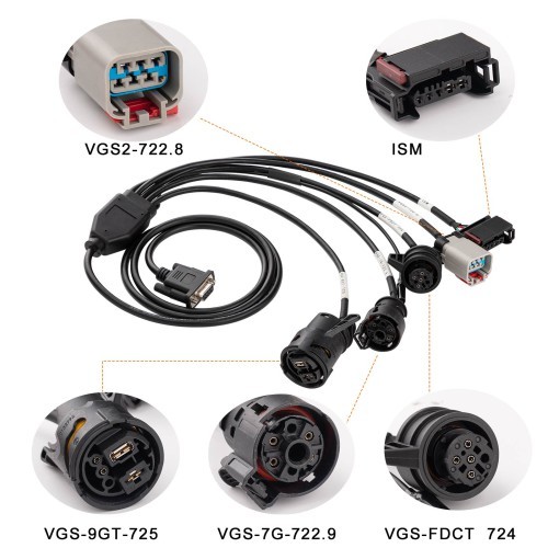 GODIAG Gearbox ISM Cable 5-in-1 Set for Mercedes Benz VGS-FDCT 724/ VGS2-722.8/ VGS-7G-TRONIC-722.9/ VGS-9GT-725/ ISM