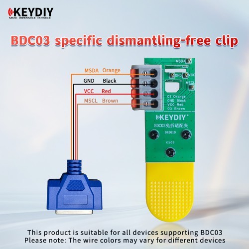 KEYDIY BDC03 Specific Dismantling-free Clip Work with KD-X4