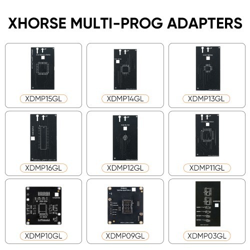 9pcs 2025 Newest Xhorse Multi Prog Adapters Kit for EEPROM and FLASH 9pcs/set Read and Write More Chips More Convenient