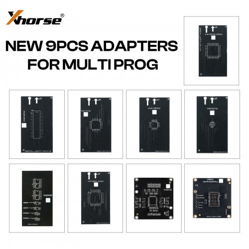 9pcs 2025 Newest Xhorse Multi Prog Adapters Kit for EEPROM and FLASH 9pcs/set Read and Write More Chips More Convenient