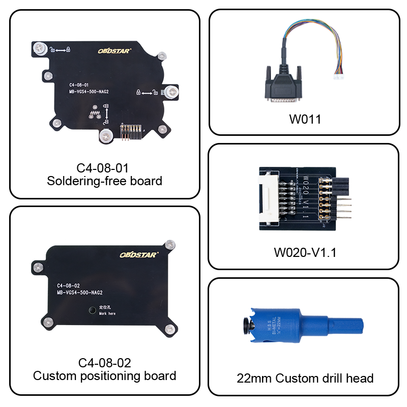 OBDSTAR C4-08(MB-VGS4-500-NAG2) Adapter Kit use with OBDSTAR KeMaster G3,DC706 etc