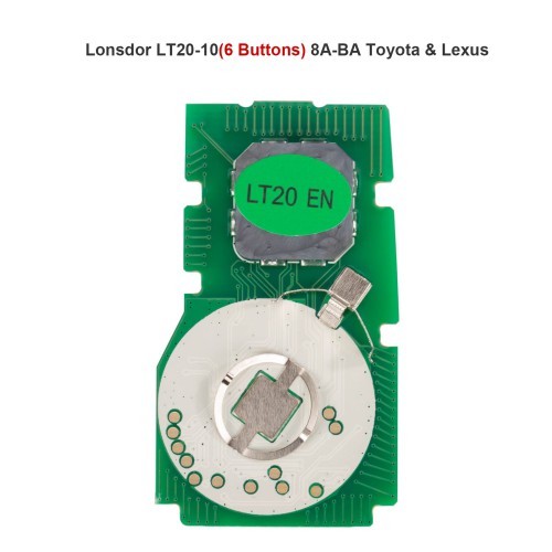 Lonsdor LT20-10 6-Button 8A-BA Smart Key PCB Board for 2023 Toyota Lexus Adjustable Frequency