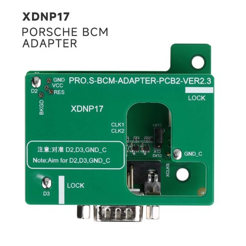 Xhorse XDNP17 Solder Free Adapter for Porsche BCM Used with VVDI Mini Prog, VVDI Prog, Multi Prog & VVDI Key Tool Plus