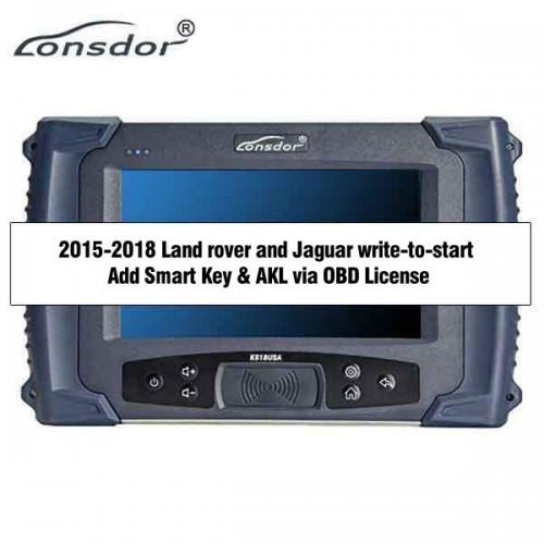 Lonsdor JLR License for 2015-2021 Land Rover Jaguar Write-to-start via OBD for K518ISE K518S