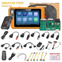 2025 OBDSTAR X300 Classic G3 Key Programmer Full Version with Built-in CAN FD DoIP Support Car/ HD/ E-Car/ Motorcycles/ Jet Ski Get Free Key Sim and Motor Adapters