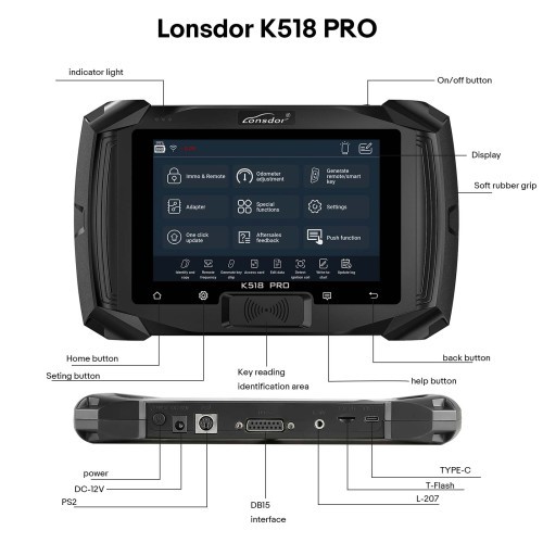 Lonsdor K518 Pro (FCV) Key Programmer 5+5 Car Series Multi-language Lifetime Free Update