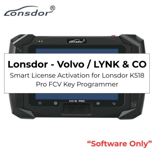 Volvo LYNK & CO IMMO Software License for Lonsdor K518 Pro (FCV) Key Programmer
