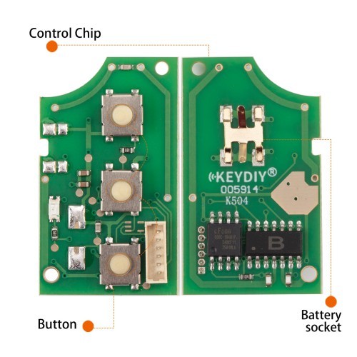 [5pieces/lot] KEYDIY KD B01-3 Universal Flip Remote Key 3 Buttons for Volkswagen Type