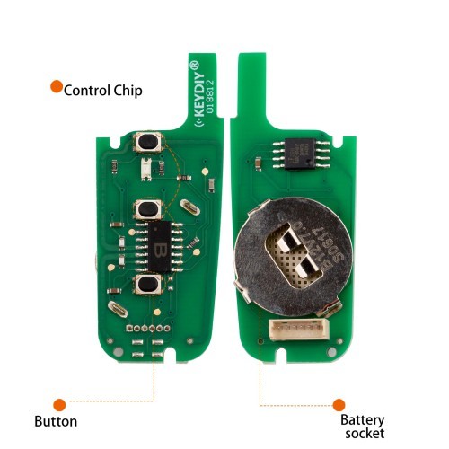(5 Pieces/Lot)KEYDIY KD B12-3 Universal Flip Remote Key 3 Buttons for Ford Type
