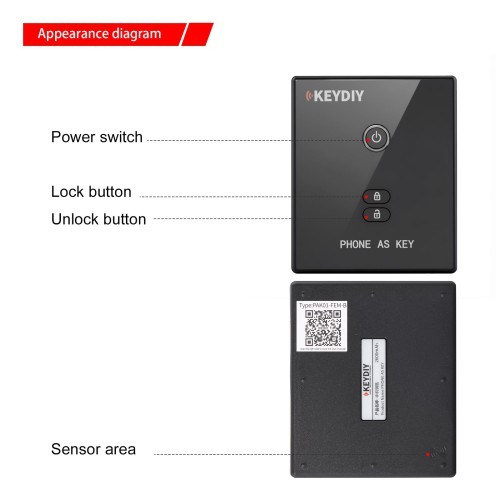 KEYDIY PAK01-FG-B Phone As Key for BMW FEM BDC CAS4/CAS4+ and G Chassis Vehicles