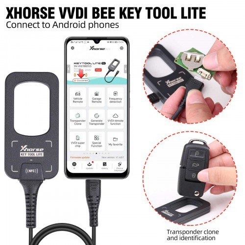 2025 Xhorse XDKML0EN VVDI Bee Key Tool Lite + Gift 6pcs XKB501EN Wired Remotes