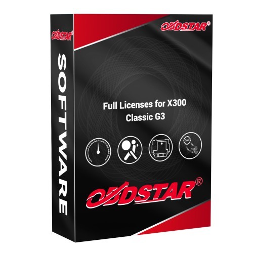 OBDSTAR X300 Classic G3 Add-on Full License Online Activation Airbag/ Odometer/ECU TCU Cloning (Send Free Test Platform License)