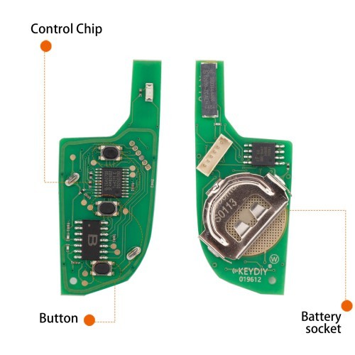 5PCS/LOT KEYDIY KD NB30-3 Universal Flip Remote Key 3 Buttons (Metal Buttons) Type