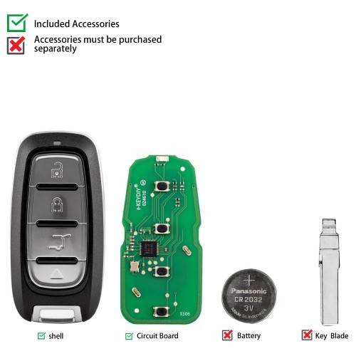 (5PCS/LOT)KEYDIY KD ZB27-4 Universal Smart Remote Key 4 Buttons for Chrysler Type