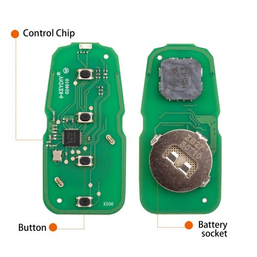 (5PCS/LOT)KEYDIY KD ZB27-4 Universal Smart Remote Key 4 Buttons for Chrysler Type
