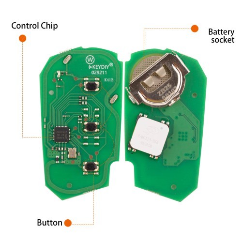 (5PCS/LOT) KEYDIY KD ZB25-3 Universal Smart Remote Key 3 Buttons for VW Type