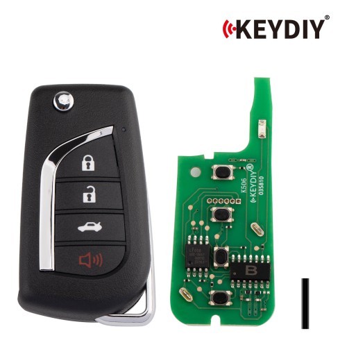 (5PCS/LOT)KEYDIY KD B13-4 Universal Flip Remote Key 3+1 Buttons for Toyota Type