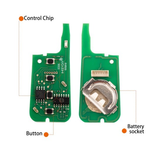 (5PCS/LOT)KEYDIY KD B13-4 Universal Flip Remote Key 3+1 Buttons for Toyota Type