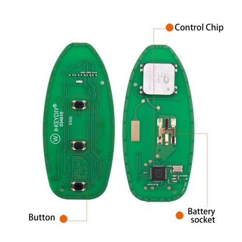 (5PCS/LOT) KEYDIY KD ZB03-3 Universal Smart Remote Key 2+1 Buttons for Nissan Type