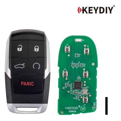 (5PCS/LOT)KEYDIY KD ZB18-5 Universal Smart Remote Key 4+1 Buttons for Dodge Ram Type