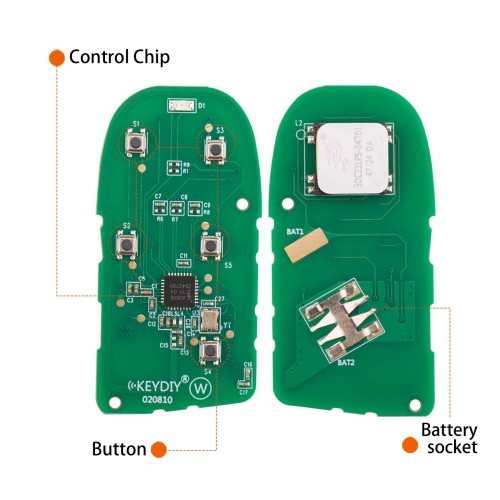 (5PCS/LOT)KEYDIY KD ZB18-5 Universal Smart Remote Key 4+1 Buttons for Dodge Ram Type