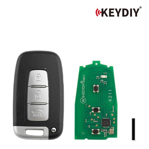 (5PCS/LOT) KEYDIY KD ZB04-3 Universal Smart Remote Key (Middle Slot) 3 Buttons for Hyundai Type