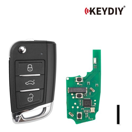 [5Pcs/Lot]   KD ZB15-3 Universal MQB Style Smart Flip Remote Key 3 Buttons for VW Type