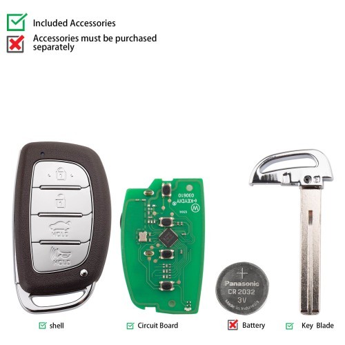 (5PCS/LOT)KEYDIY KD ZB33-4 Universal Smart Remote Key 3+1 Buttons for Hyundai Type