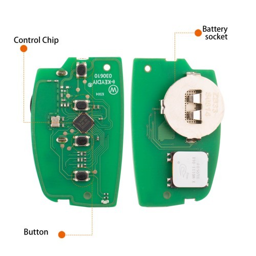 (5PCS/LOT)KEYDIY KD ZB33-4 Universal Smart Remote Key 3+1 Buttons for Hyundai Type