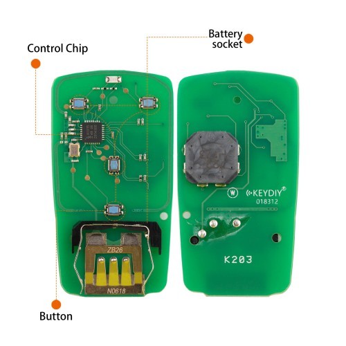 (5PCS/LOT)KEYDIY KD ZB26-4 Universal Smart Remote Key for Audi Type