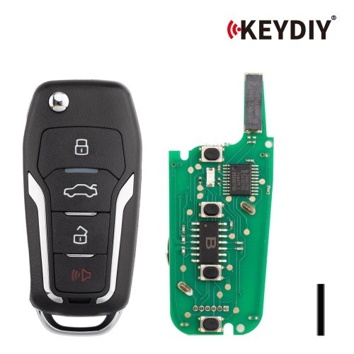 (5PCS/LOT) KD NB12-4 Universal Flip Remote Key 3+1 Buttons for Ford Type