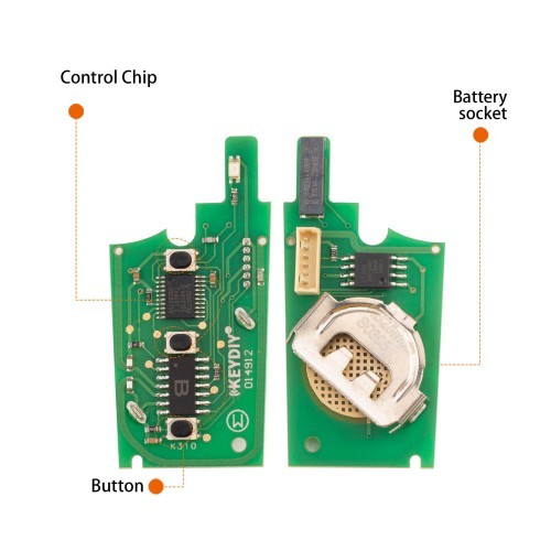 (5PCS/LOT)KEYDIY KD NB25-3 PCF Universal Flip Remote Key 3 Buttons for Hyundai Type