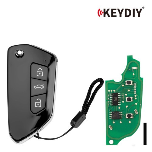 (5PCS/LOT)  KD NB33-3 Universal Flip Remote Key 3 Buttons for VW Type