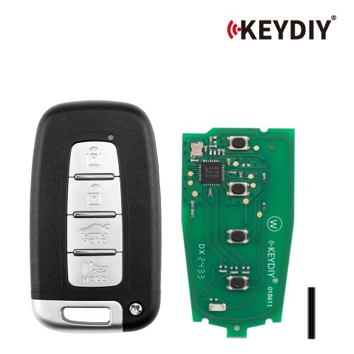 (5PCS/LOT) KD ZB04-4 KD Universal Smart Remote Key (Right Slot) 3+1 Buttons for Hyundai Type