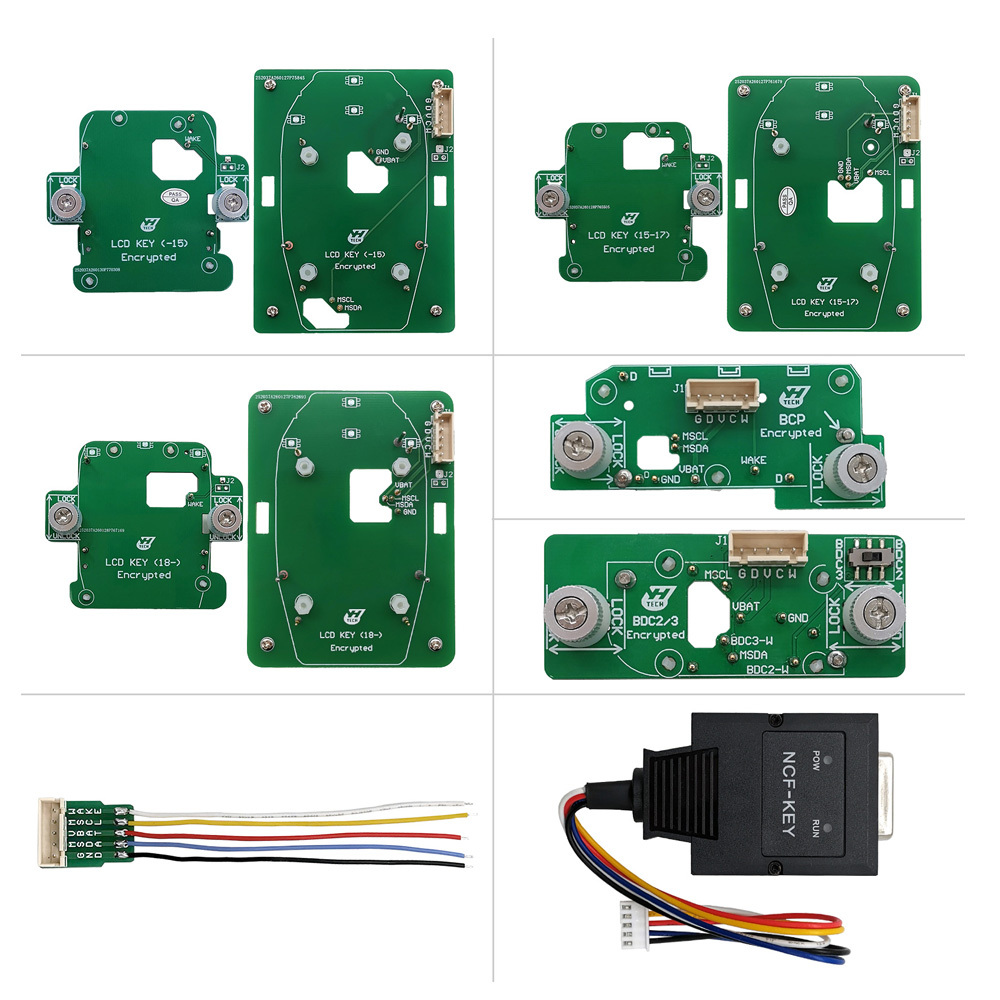 Yanhua ACDP BMW Encrypted Key Adapters BMW BDC2/BDC3/BCP/LCD Key (Encryption Chip) Copy Interface Board Kit Support encrypted BDC2/BDC3/BCP& LCD(Mexico) keys clone
