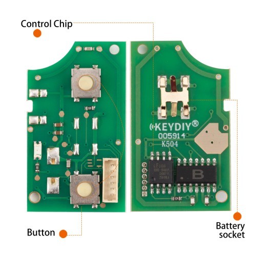 [5pieces/lot] KEYDIY KD B01-2 Universal Flip Remote Key 2 Buttons for Volkswagen Type