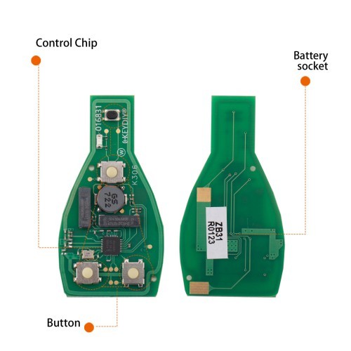 (5PCS/LOT)KEYDIY KD ZB31 Universal Smart Remote Key 3+1 Buttons for Benz Type
