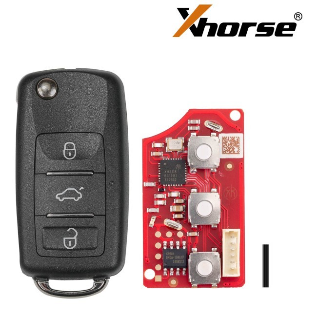 （5PCS/LOT）XHORSE XKB512EN B5 Style 3 Buttons Second Generation Wired Remote Key