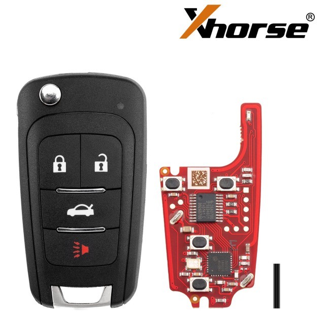 (5PCS/LOT)Xhorse XNBU21EN Second Generation GM Flip Type 4 Buttons Universal Wireless Remote Key